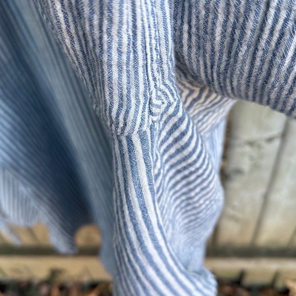 Aerie American Eagle Daybreak Coverup Shirt oversize Marbled Blue 16 18 XL - Picture 9 of 16